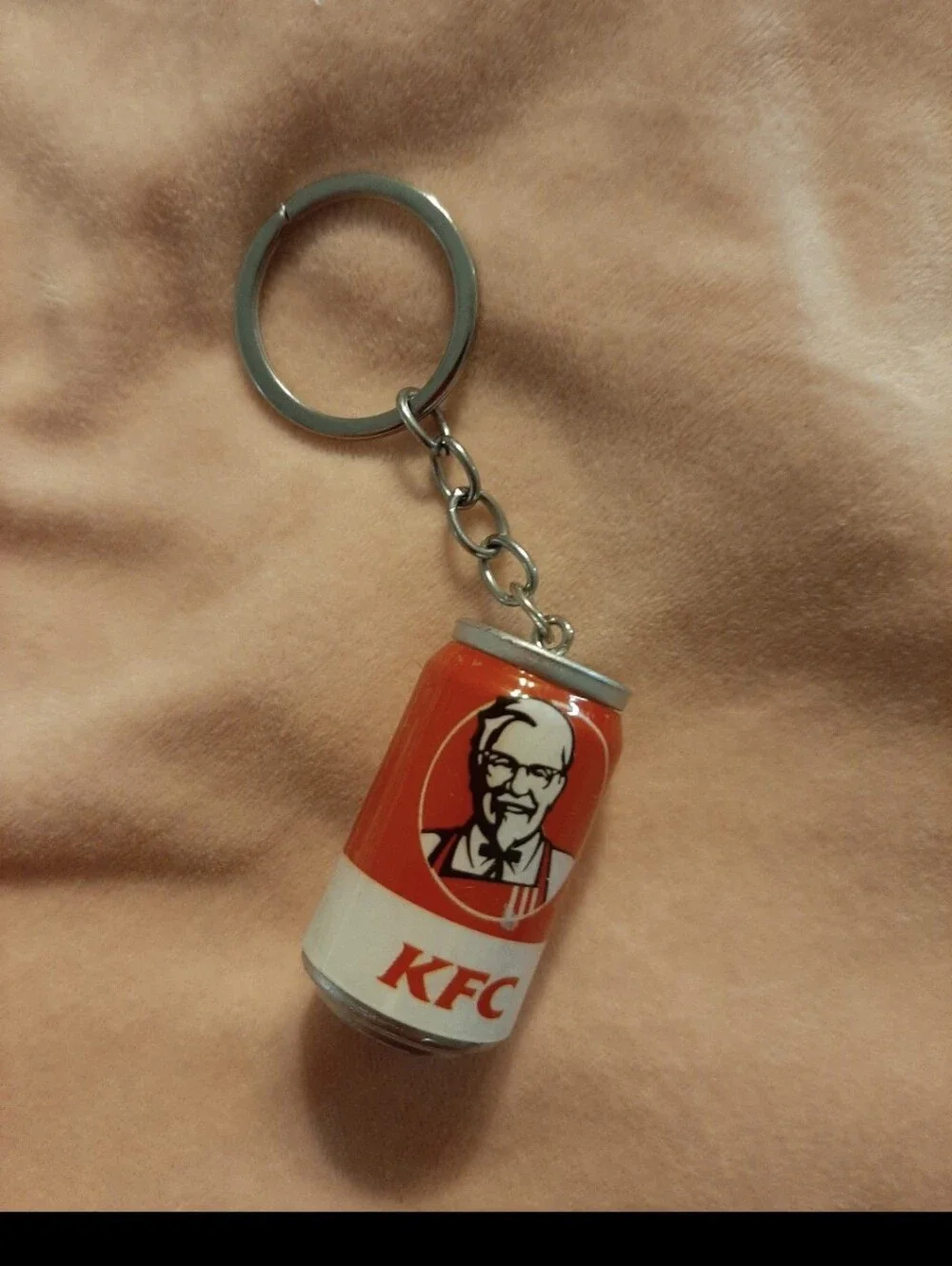 Foodie Can Keychain Purse Charm Dangle New